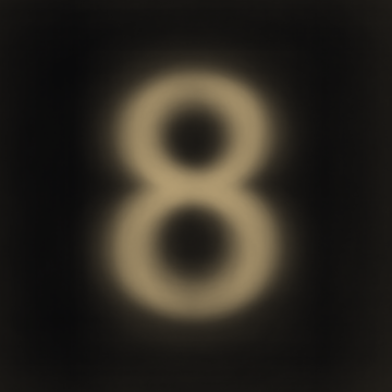 The mean 8 — a composite of every located 8 in the collection