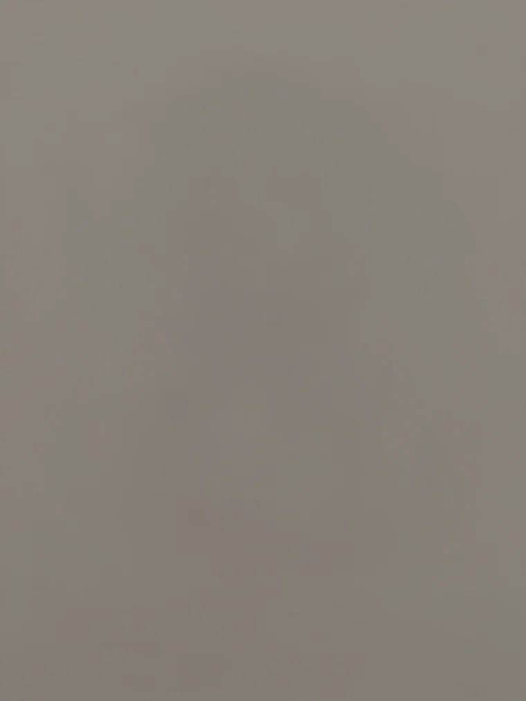 The mean of every work in the collection: a flat, featureless warm grey field